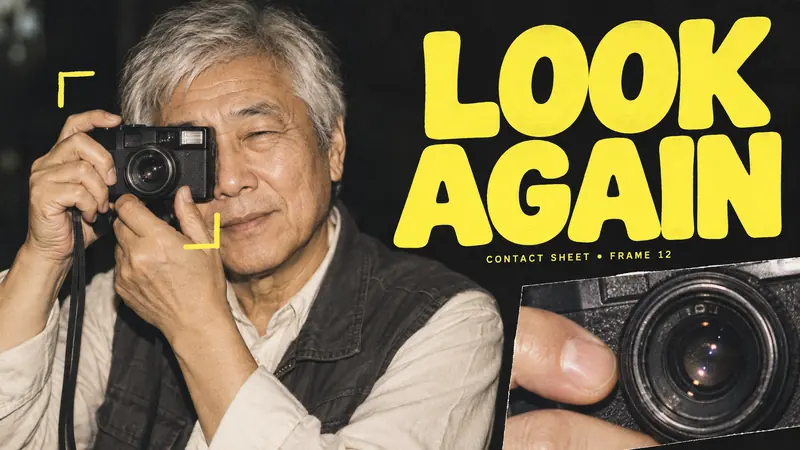 Acid Jolt Portrait Collage — example: Look Again