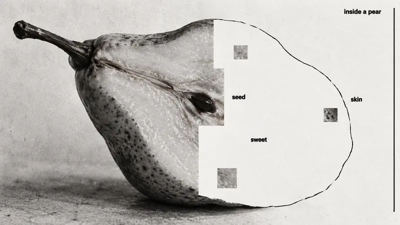 Annotated Absence — example: Inside A Pear