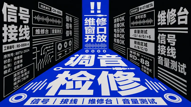 Blue Chinese Perspective Type Canyon Style — example: Synth Service Desk