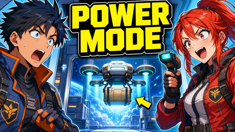 Bold Anime Reaction Thumbnail Style — example: Zero Gravity Delivery