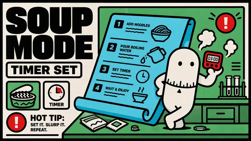Bold Block Mascot Poster Style — example: Archive Keycard Poster