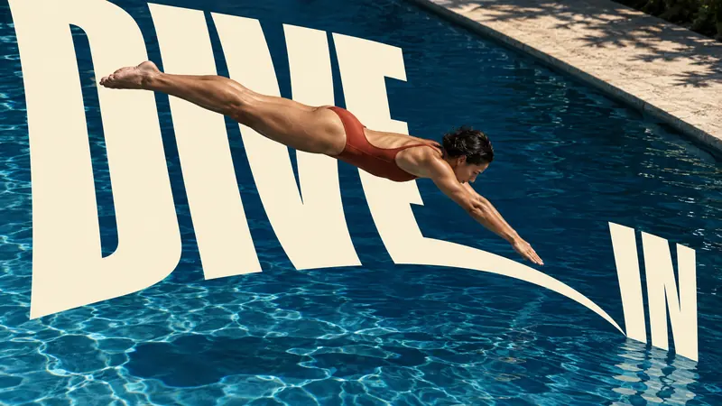Cream Curve Editorial — example: Dive In
