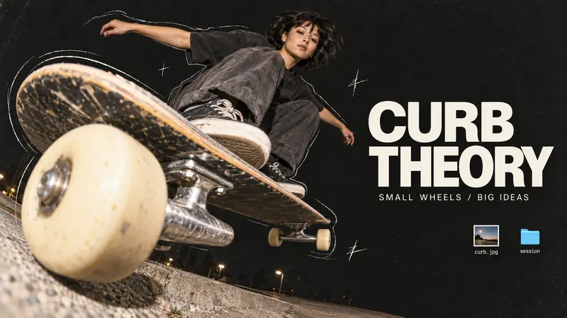 Fisheye Desktop Zine — example: Curb Theory
