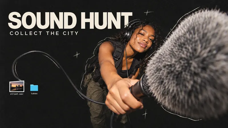 Fisheye Desktop Zine — example: Sound Hunt