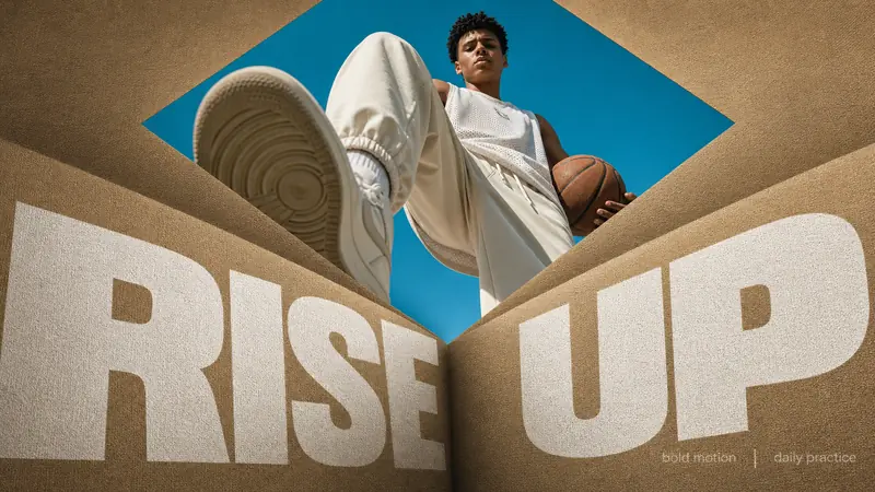 Folded Diamond Perspective Type Poster Style — example: Court Rise