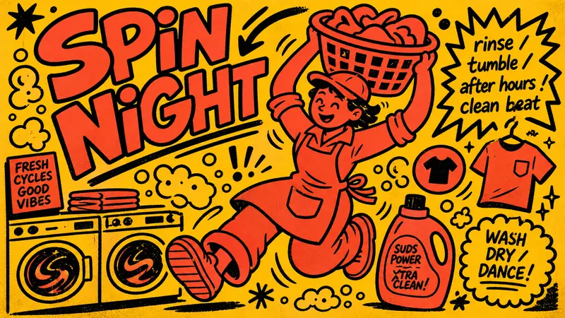 Hot Ink Comic Poster — example: Laundromat Dance Break