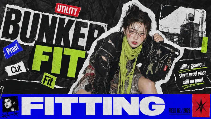 K-Pop Apocalypse Ransom Zine Style — example: Rooftop Bunker Stylist