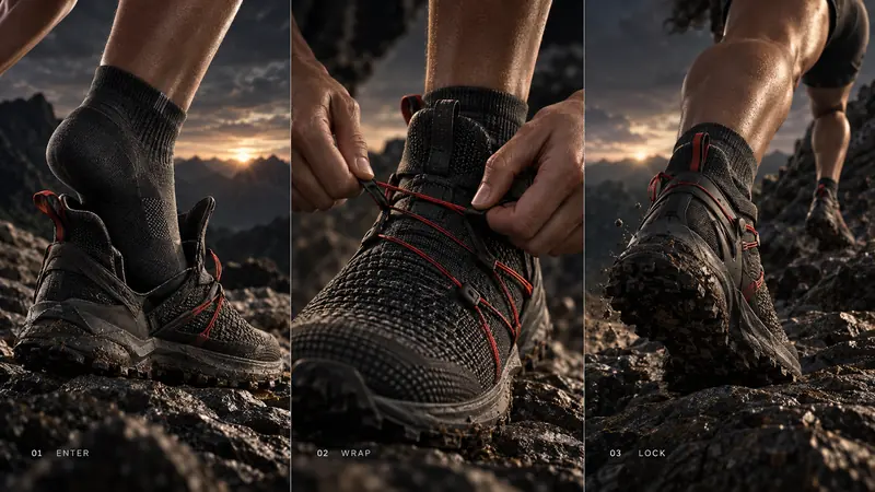 Kinetic Footwear Process — example: Adaptive Weave
