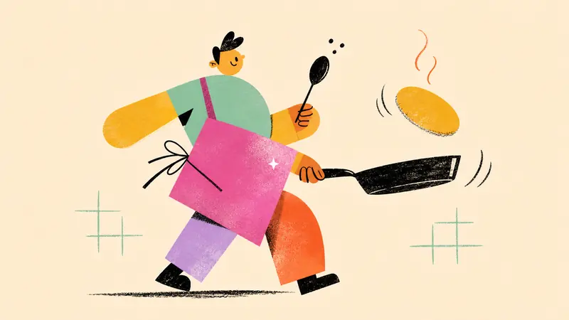 Kinetic Geometric Doodle Cutouts — example: Kitchen Orbit