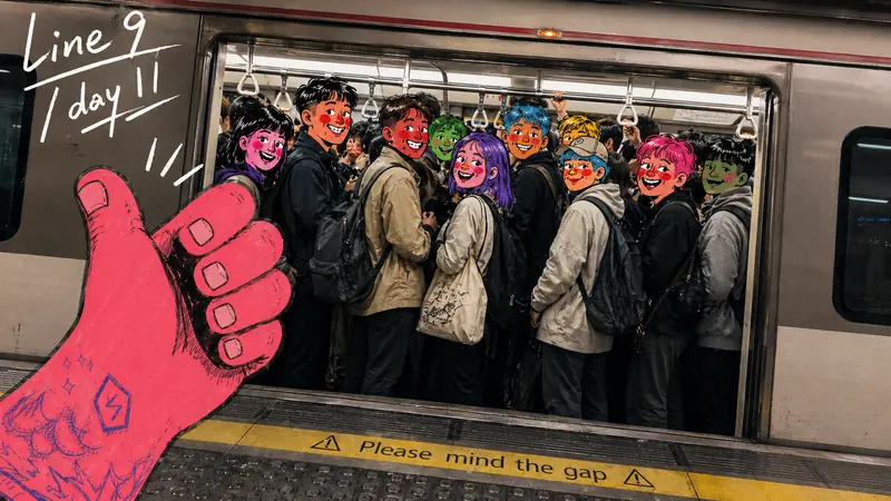 Metro Doodle Snapshot Diary — example: Shanghai Metro Crew