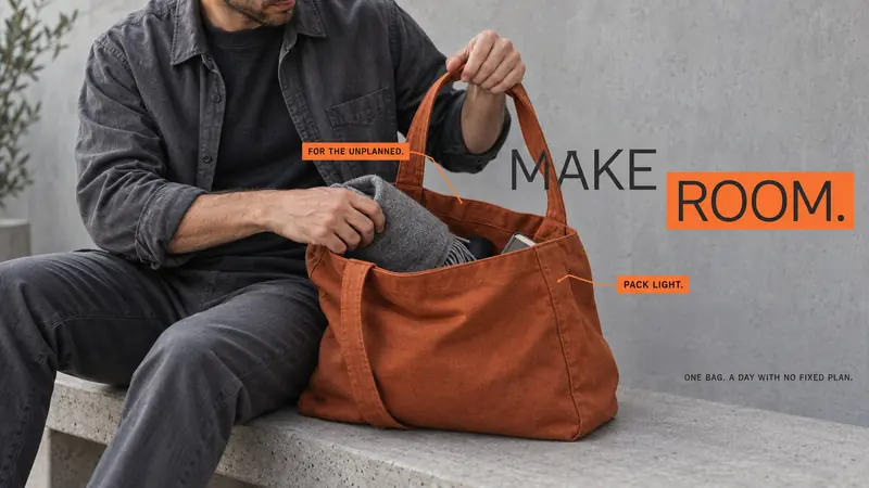 Neon Strip Low Angle Campaign — example: Carry Less