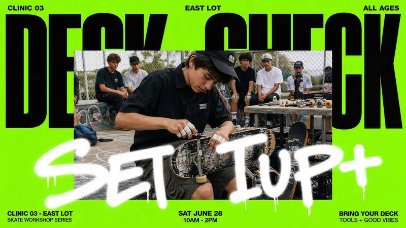 Neon Type Photo Scribble Poster — example: Skate Workshop Demo