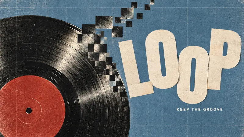 Pixel Weave Editorial — example: Vinyl Loop