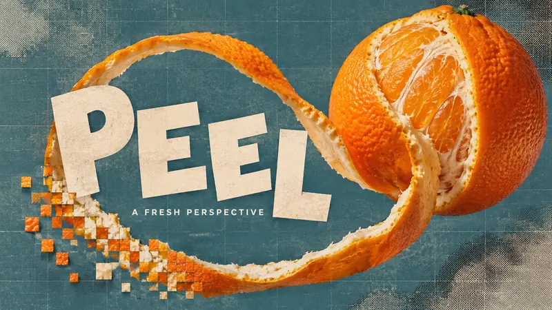 Pixel Weave Editorial — example: Citrus Peel