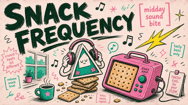 Rough Ink Music Doodle Poster Style — example: Window Snack Frequency