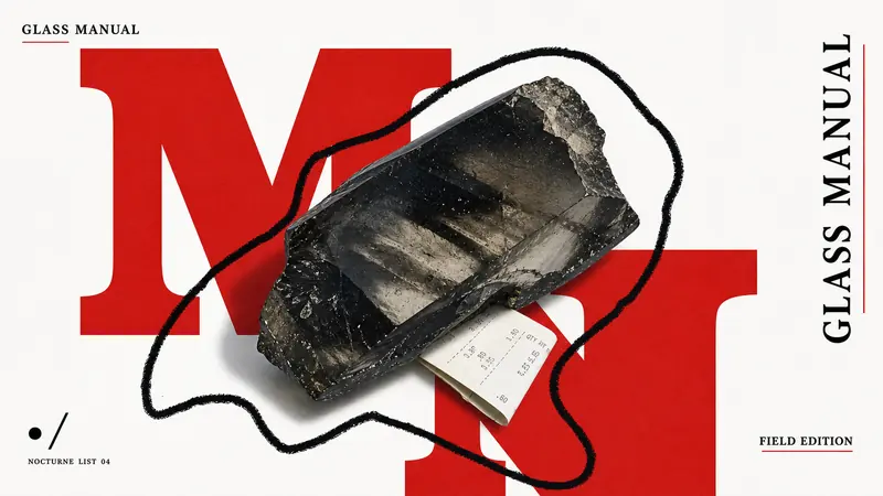 Scarlet Block Cutout Doodle Book Cover Style — example: Glass Meteor Manual