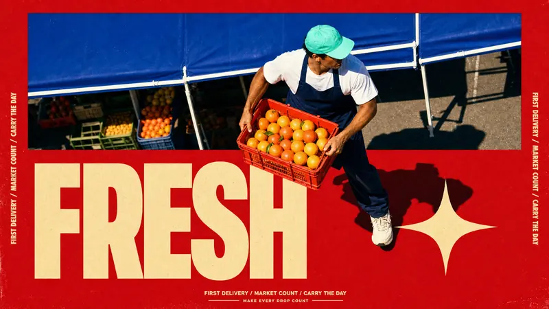 Scarlet Court Photo Type Poster — example: Market Crate Sprint