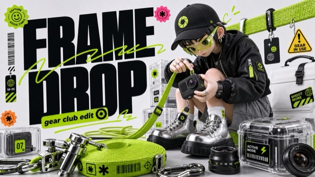 Acid Lime 3D Streetwear Type Poster Style style preview