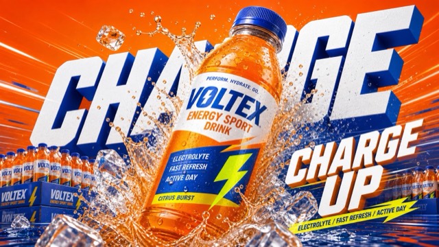 Multi-Color Beverage Splash Ad System Style style preview