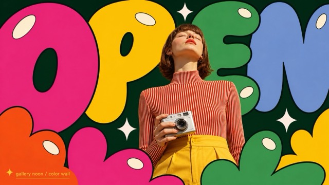 Pop Bubble Letter Photo Poster Style style preview