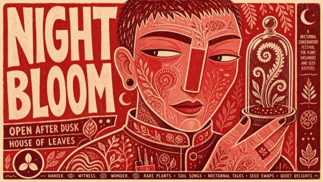 Vermilion Folk Screenprint Character Poster style preview