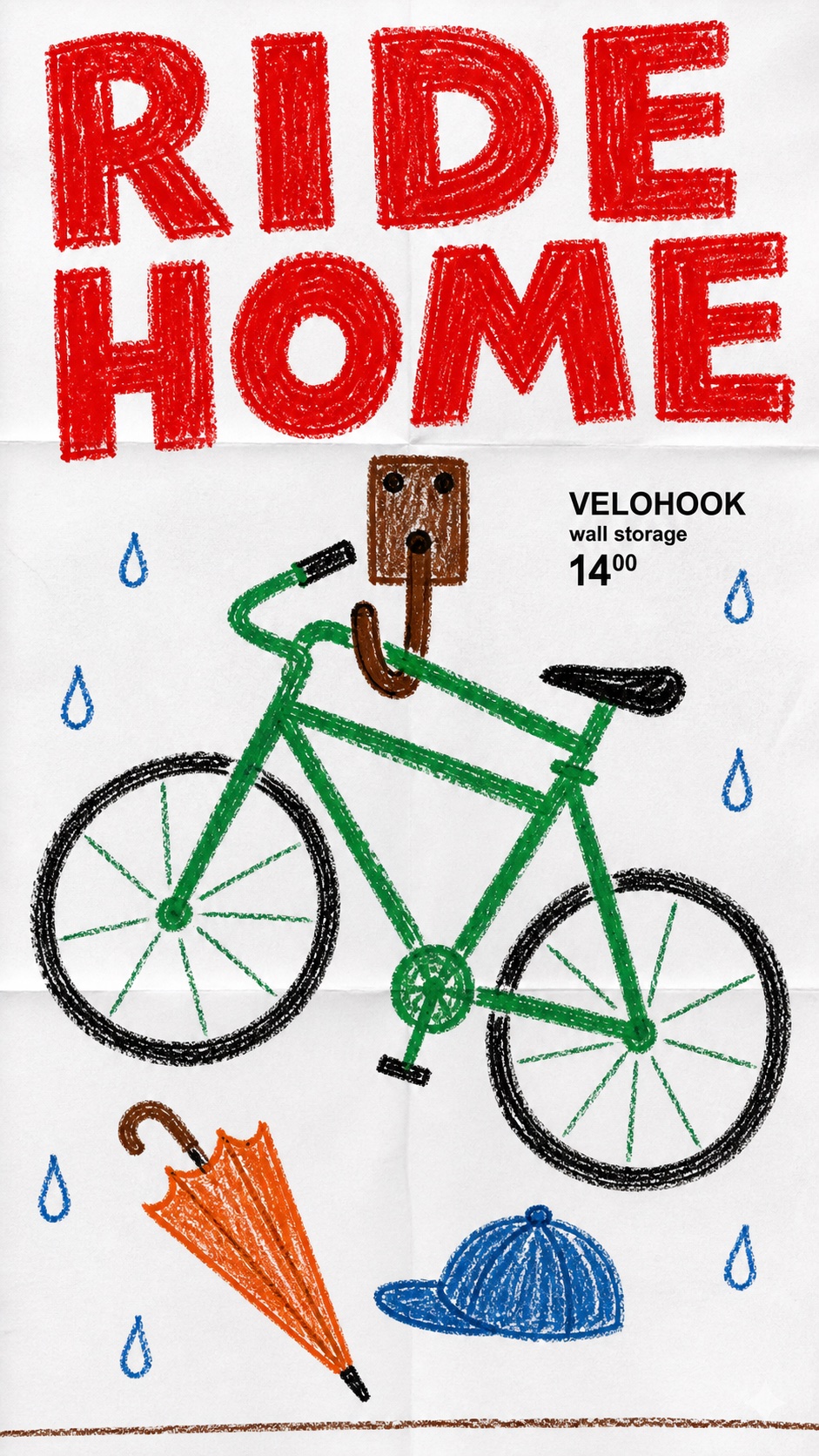 Crayon Catalog Doodle Poster Style — example AI image, 9:16