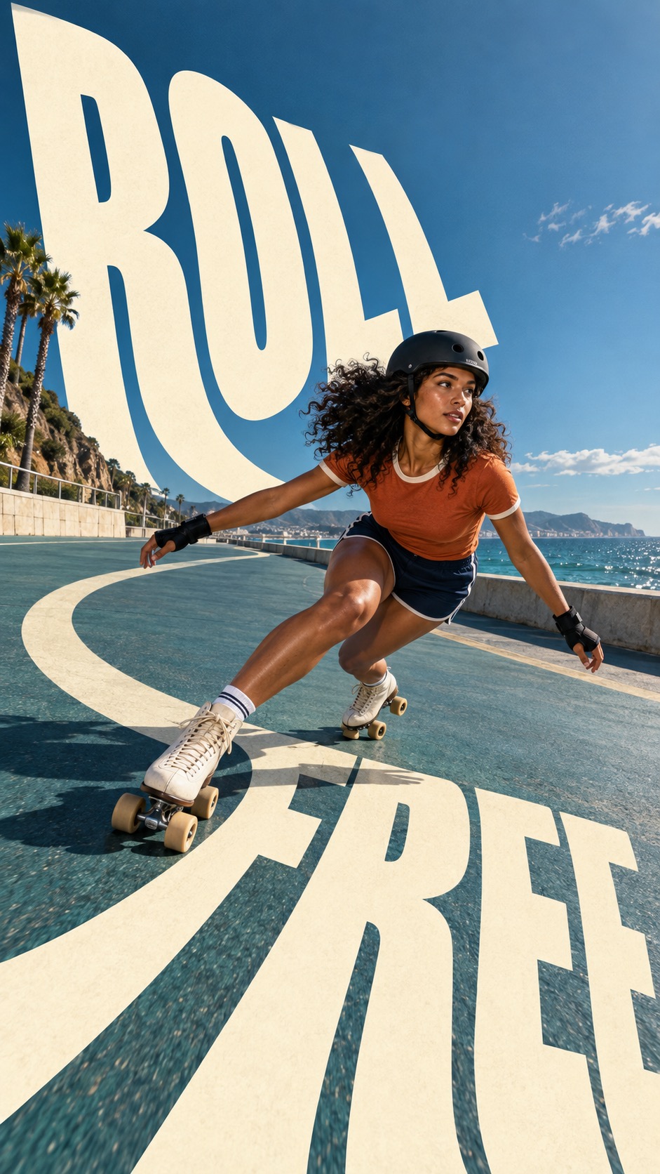 Cream Curve Editorial — example AI image, 9:16