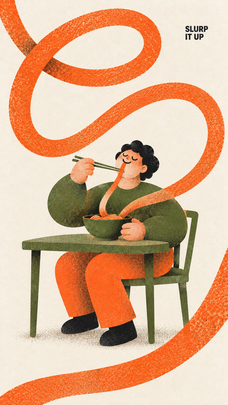 Everyday Riso — example AI image, 9:16