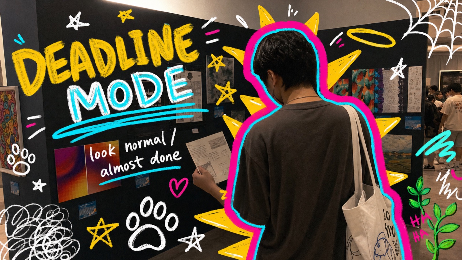 Neon Doodle Gallery Snapshot — example AI image, 16:9