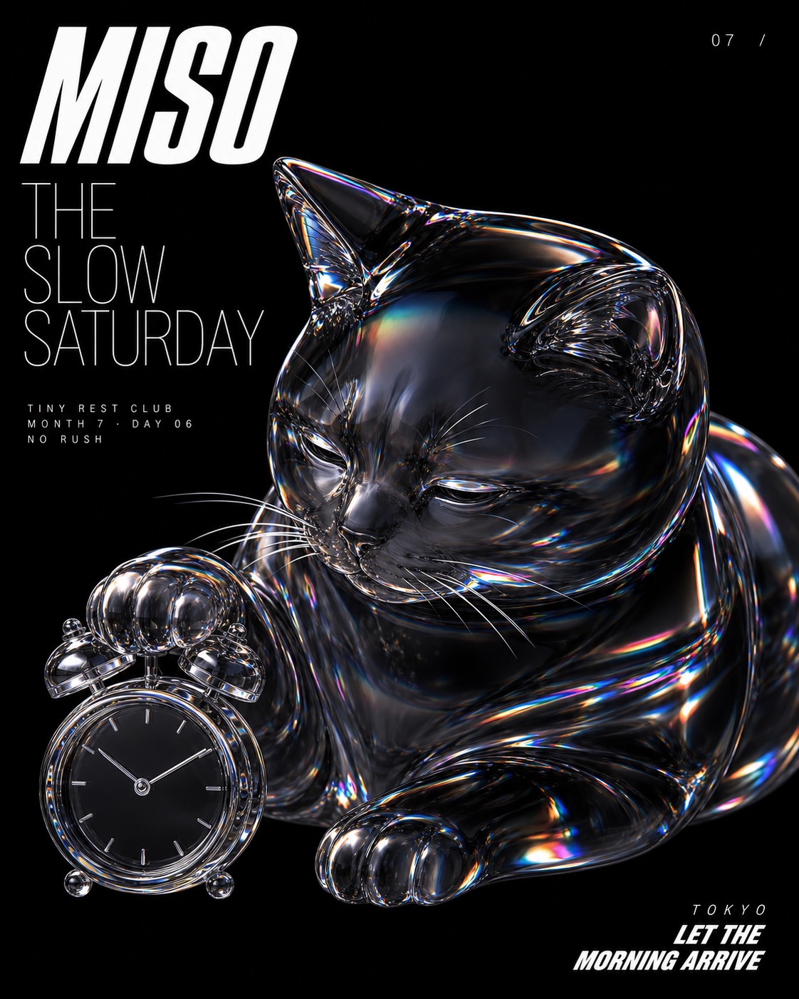 Prismatic Glass Animal Weekend Editorial — example AI image, 9:16