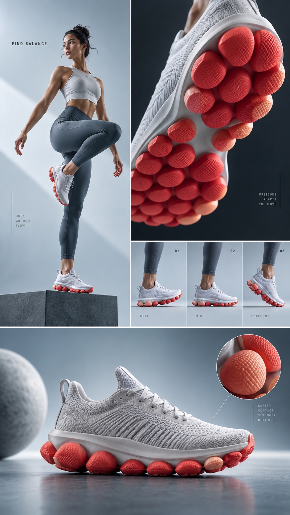 Sensory Footwear Lab — example AI image, 9:16