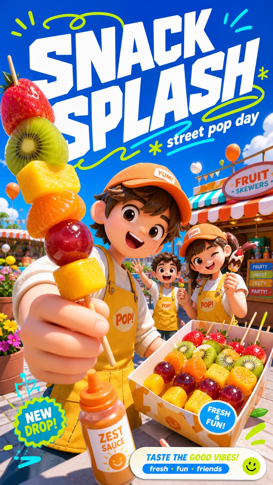 Sunny 3D Avatar Campaign Style — example AI image, 9:16