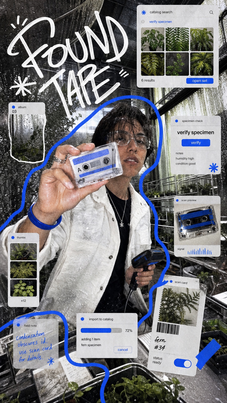 Y2K Mirror UI Scribble Collage Style — example AI image, 9:16